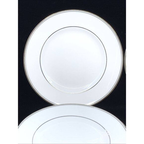 4 Waterford Kilbarry Platinum Salad Dessert Plates 8 1/8 Fine Bone China 2102488 - Picture 3 of 10